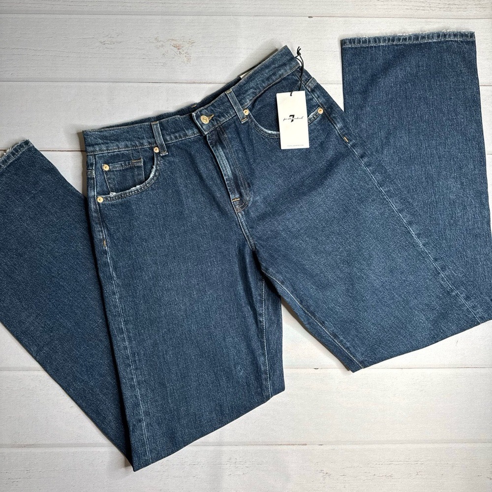 7 For All Mankind Womens Jeans Size 28 Dark Wash Tess High Rise Trouser